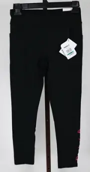 Girls Reebok Black Activewear Legging Pant Size L 10-12 NEW
