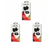 3PK Walk N Talk Twist & Lock Universal Adjustable Mobile Phone Holder Black