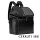 【Cerruti 1881】限量2折 義大利頂級小牛皮後背包 全新專櫃展示品(黑色 CEZA05645M)