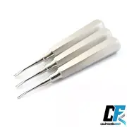 Set Of 3 Surgical Coupland Elevator 2mm 3mm 4mm Tooth Extractions Surgery Tool