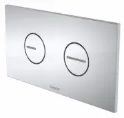Caroma INVISI SERIES II Round dual flush Plate & Buttons (Chrome) - 237010CH