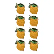 8x Urban Lemon Napkin Ring Holder Kitchen Table Organiser Home Decor Yellow
