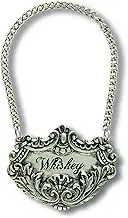 Vagabond House Medici Pewter Whiskey Decanter Tag/Liquor Bottle Label 2.5" Wide