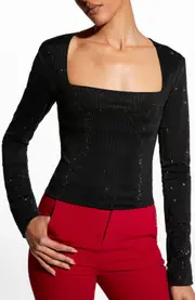 AS by DF Majesty Ls Top in Black at Nordstrom, Size X-Small