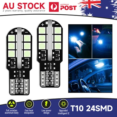 Canbus T10 ICE Blue 194 168 W5W LED Car Side Wedge MODIGT Light Globe Bulbs 12V (for: Mazda)