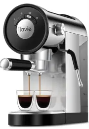 Espresso Coffee Machine with Steamer, 20 Bar Espresso Maker with Milk Frother