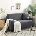 Jacquard Thick Sofa Cover for Plain Corner L Shape Chaise Longue Sofa Slipcovers