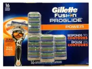 Gillette Fusion Proglide Power Razor Blades, 16 Cartridges (Bulk Packaging)