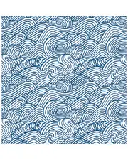 A-Street Prints Mare Navy Wave Wallpaper
