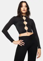 Literally Haute Long Sleeve Crop Top