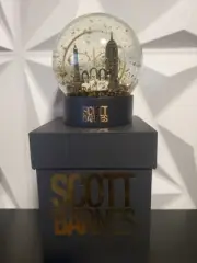 Scott Barnes Hollywood /Paris Snow Globe w/ Gold Flake Shimmer - Ltd Edition-New