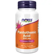 Pantothenic Acid 500 mg 100 Caps By Now Foods