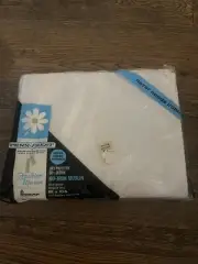 Vintage NOS JC Penney WHITE Flat Sheet Full Double Bed - Great for Quilting !