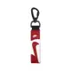 Nike 鑰匙圈 Premium Key Holder 紅 白 皮革 勾勾 荔枝皮 N101104864-2OS