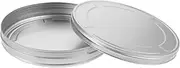 COLLBATH Metal CD Dvd Storage Case Round Design Tinplate Holder for Organizing Dvds Space Saving Storage for Disc Collection