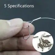 100pcs Set Stainless Steel Fishing Line Aluminum Crimp Sleeve Copper Tube Tools