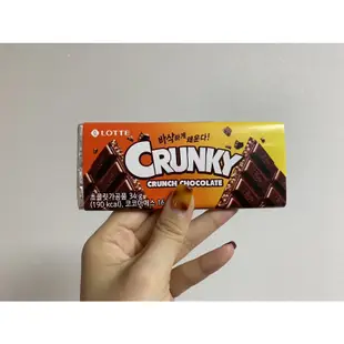 (現貨在台）一組 、樂天 crunky 巧克力棒、米果巧克力棒