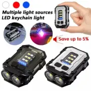 Mini Pocket Keychain Flashlight EDC Flashlight LED COB Clip on Light Night Lamp