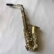 Alto Saxophone Antique Copper Plated E-flat Professional Instrument with Case
