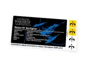 Custom Plaque sticker for Star Wars Naboo Starfighter toy model displays