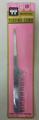 Vintage Aluminum Teasing Comb! Non Static! Highly polished! Unique old Item!