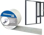 Window Screen Tape,Heavy Duty Screen Repair Kit - Patch Waterproof Covering Strong Adhesive Fixing Holes Tears for Doors Living Room Home Porch