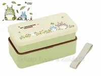 在飛比找樂天市場購物網優惠-日本宮崎駿 龍貓 Totoro 雙層便當盒/保鮮盒 640m
