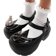 NWT Crocs x Wednesday Addams Stomp Clogs Thing & Cello Charms Sz 8 Platform