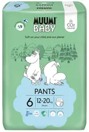Muumi Nappy Pants Size 6 Junior 12-20kg Pack of 36