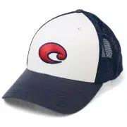 Costa Del Mar Chesapeake Trucker Hat Cap - Color Red White Blue - OSFA - NEW!