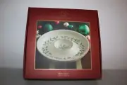 Lenox Holiday Chip and Dip Plate " Hollyberry "12" Diameter New