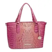 Brahmin Mini Asher Satchel Pink Ombré Satchel Detachable Crossbody Strap NEW