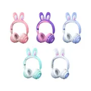 Rabbit Ear Headphones Bluetooth Headset Cute Earphone For Adults Kids