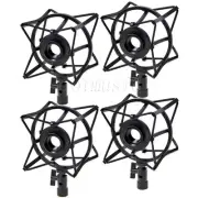 4*Spider Shock Mount Condenser Microphone Holder to avoid Vibrations Black