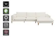 Brosa Jerry 3 Seater Sofa with Chaise (Cream, Right Chaise)