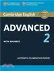 Cambridge English Advanced 2 Student's Book With Answers ― Authentic Examination Papers