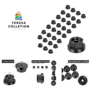 32 PCS Carbon Steel Hex Nuts, Hex Nuts Assortment Kit Washer, 1 inch Hex Scre...