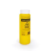 FastAid Plastic Sharps Container, 250ml, Yellow