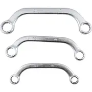 ProAm by KC Tools 3pc 11mm - 19mm Metric Half Moon Obstruction Ring Spanner Set