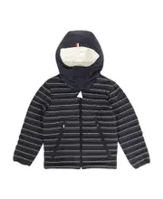 TEEN striped puffer jacket 12Y,10Y blue
