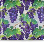 [Amooorous] Oil Painting with Purple Grapes Premium Leather Toursuit car registration and insurance card holder Essential Wallet Case for Documents, Cards, License