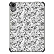 iPad mini (6th gen) iPad Impact Case Watercolor simple black white hand painted floral