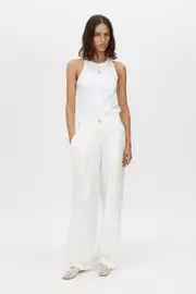 Bloom Embroidered Tank in Soft White - CAMILLA AND MARC® C&M