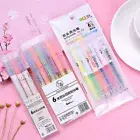 Colorful Double-headed Highlighter Set For School Office Supplies Cute