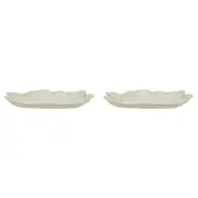 2PK Ecology Dinnerware Stoneware Inlet Oval Plate 28cm