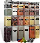 30 Pack Airtight Food Storage Containers Set | Food Containers for Kitchen Stora