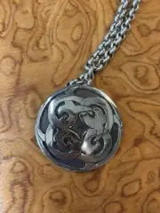 .925 Silver Celtic Artisan Necklace And 18” Chain Handmade 1.4 Gr Of Silver