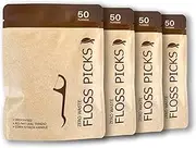 Sea Turtle Dental Floss Picks - (200 Pack Unflavored) - Corn Starch Handle - Thin Thread Tooth Flossers for Adults & Kids