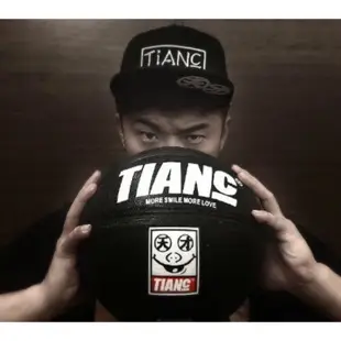 奔跑吧兄弟陈赫同款TIANC字母刺繡天才嘻哈平沿棒球帽