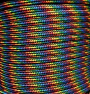 12mm 100m Polyester Rope Double Braid Rainbow Marine Yacht Sailing Mooring Boat